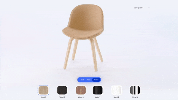360° view product configurator